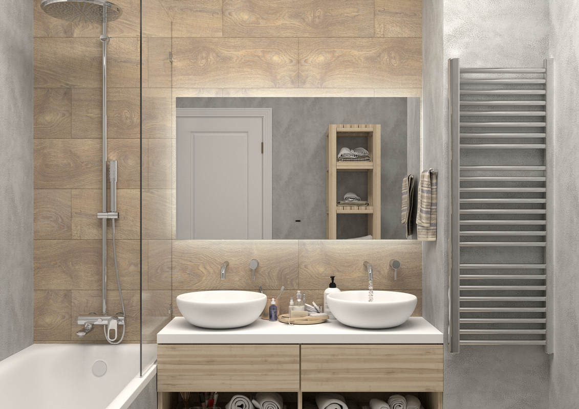 Зеркало Trezhe Led 1200х700 бесконтактный сенсор