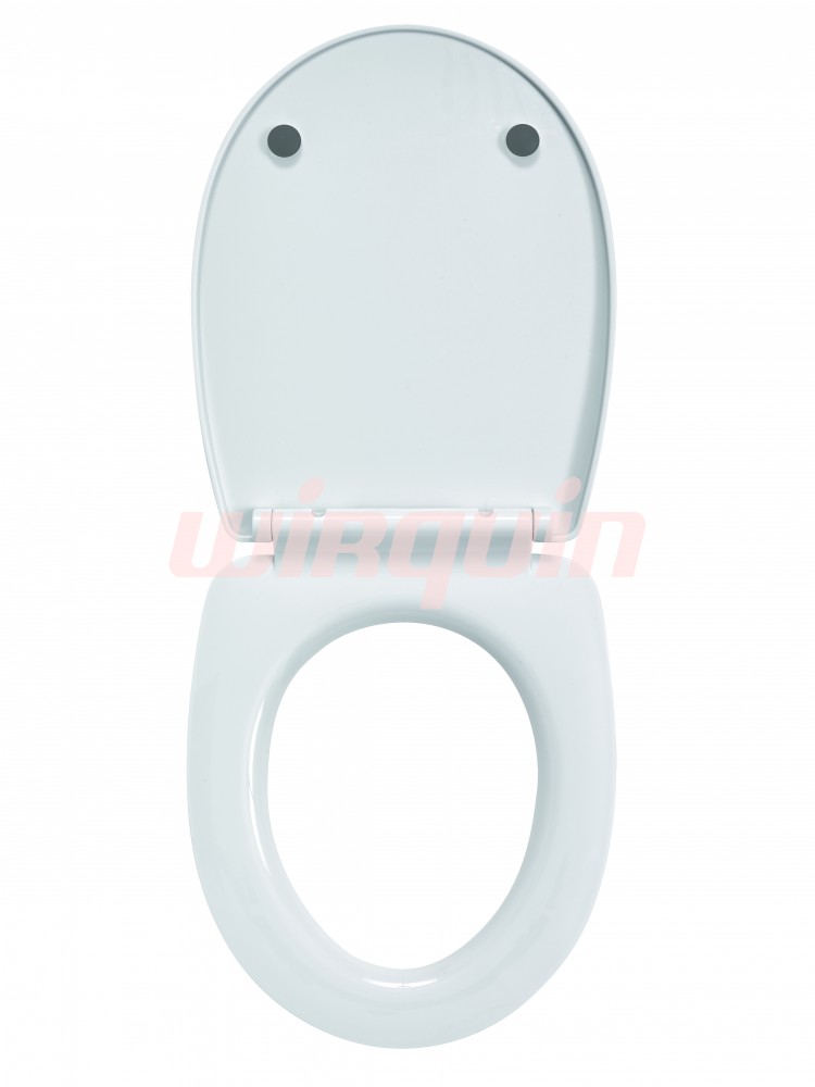 Сиденье MARBELLA белое, полипропилен, микролифт, быстросъем, WIRQUN