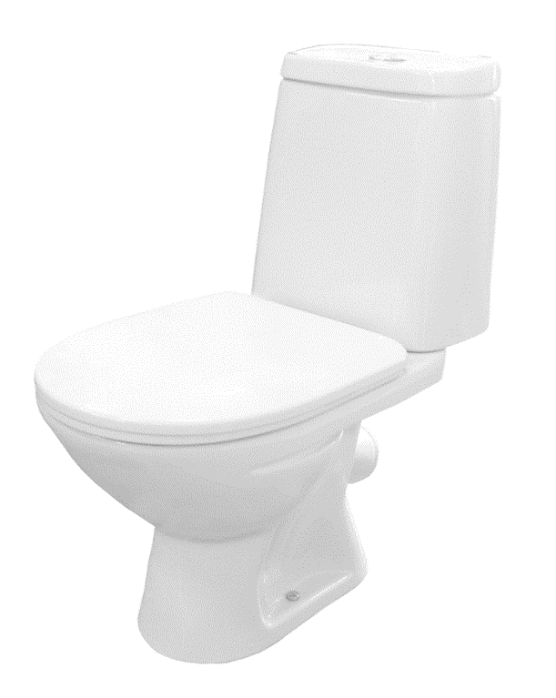 СКАНДИ ЛЮКС Унитаз-компакт, косой вып., сиденье микролифт., с 2-х реж. арм., белый ROSA