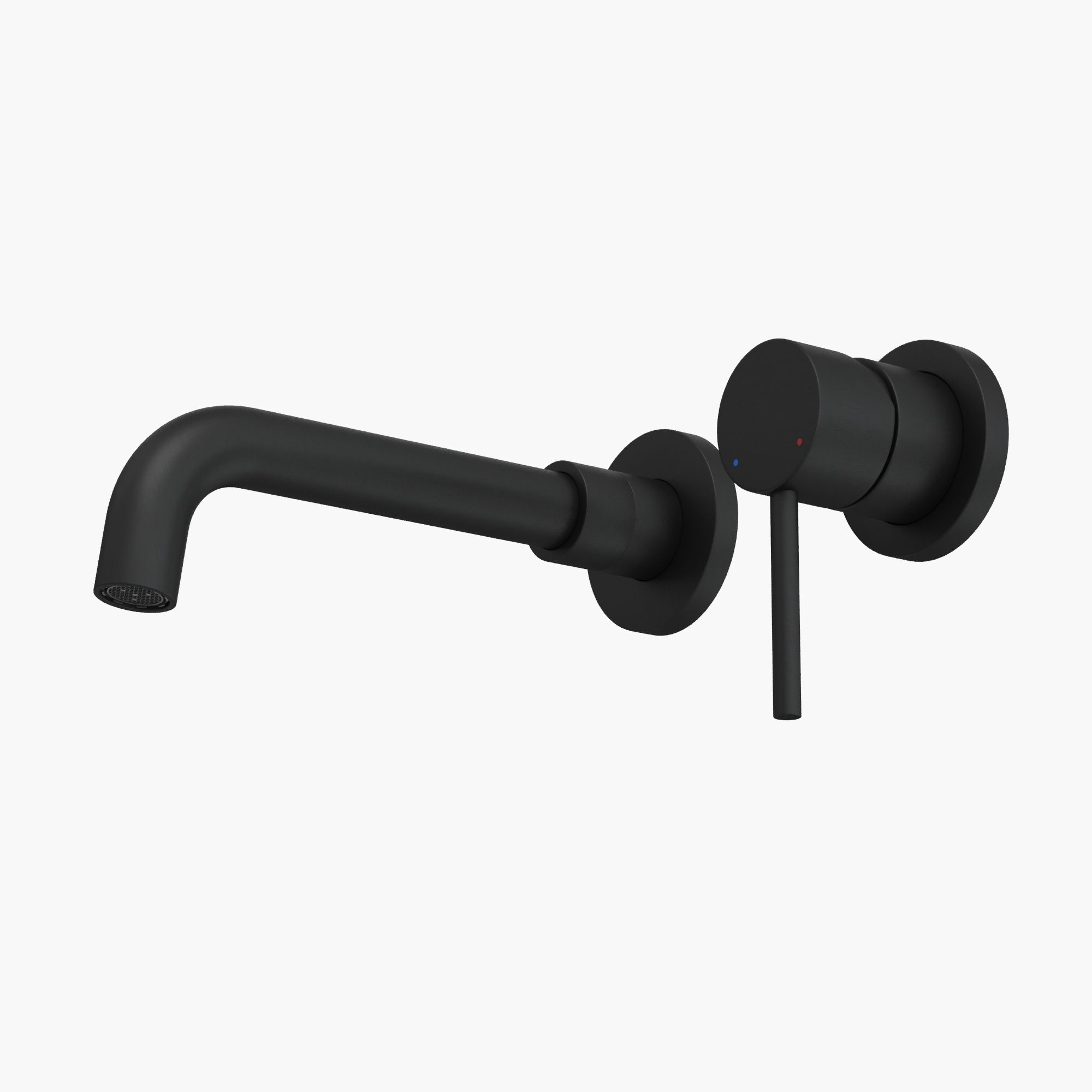 Смеситель для раковины VENTAS R скрытого монтажа, раздельный, черный матовый, BERGES