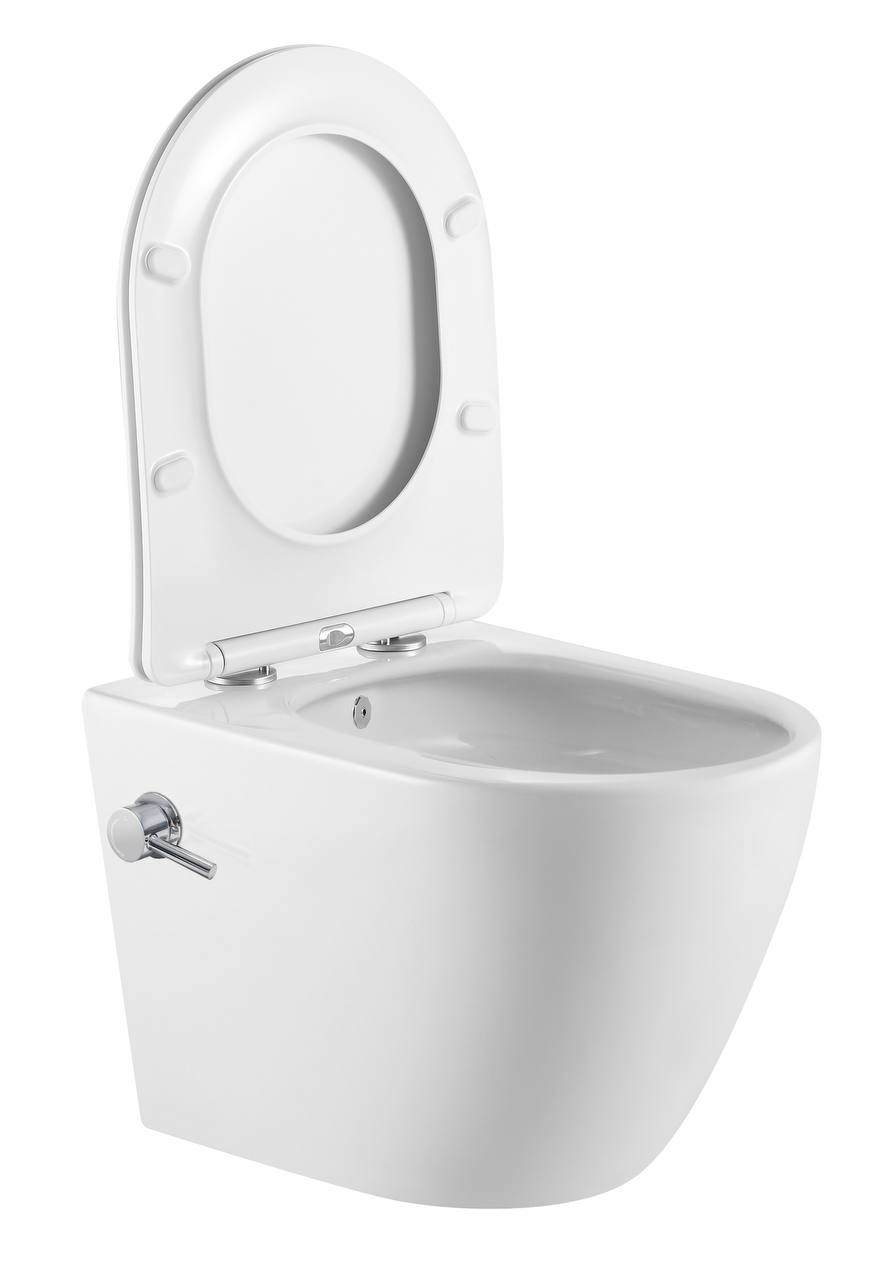 Унитаз подвесной IBERICA BLANCA BILBAO ALTO BIDE Tornado с функцией биде, белый (IB.BLA.234.1B1B)