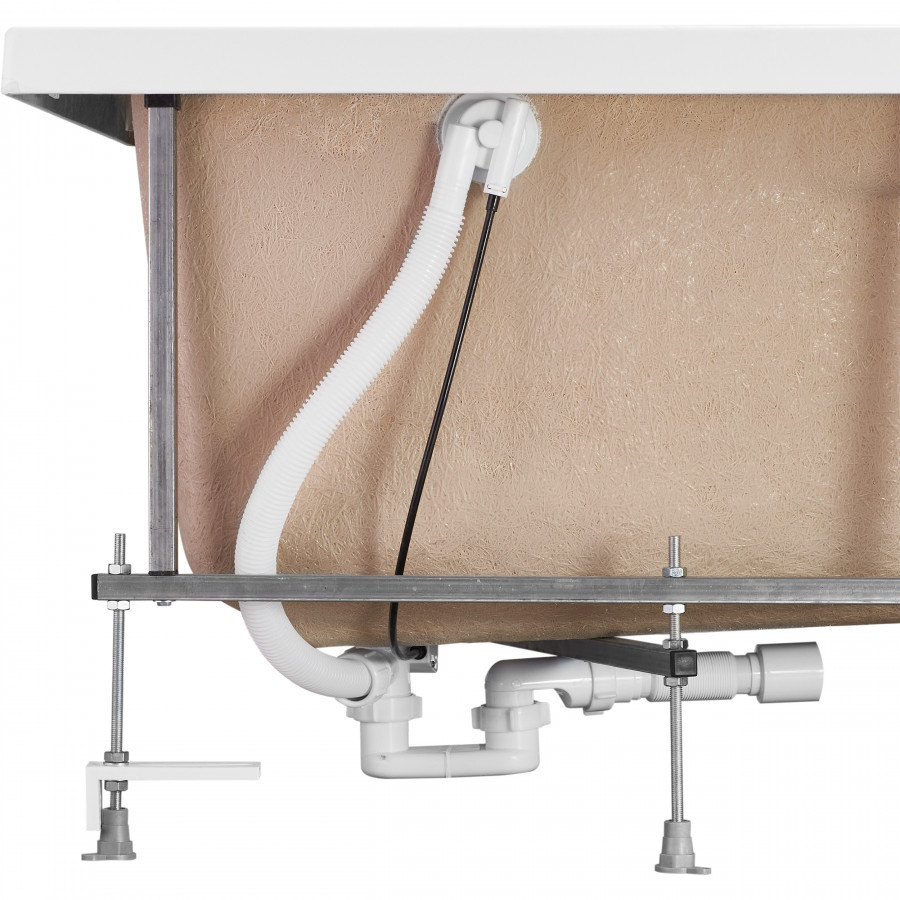 Монтажный комплект для ванны МАЙОРКА XL 160х95 см. (рама, слив-перелив с сифоном, крепеж к стене, кр