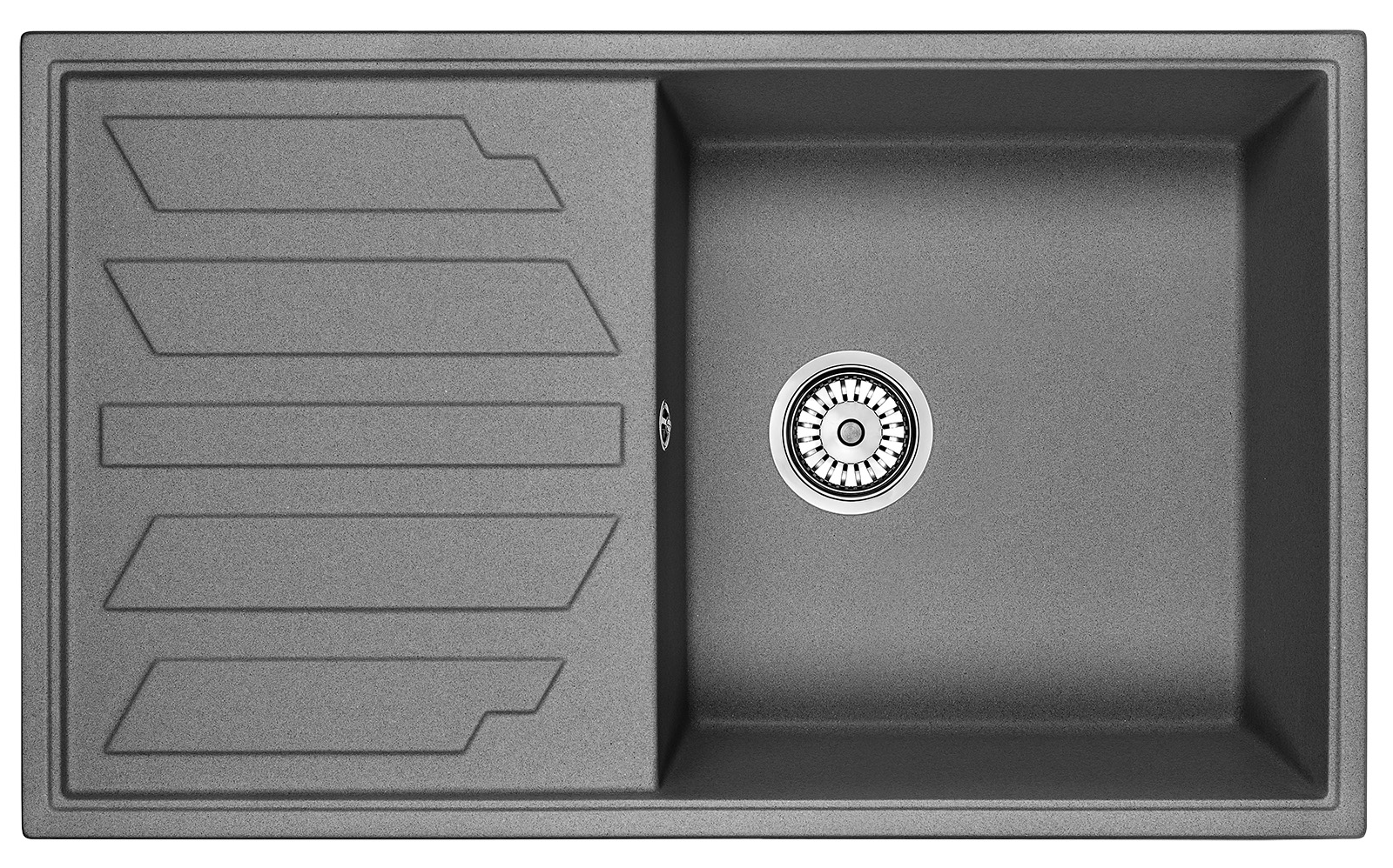 Кухонная мойка GRANULA (8601, ГРАФИТ)