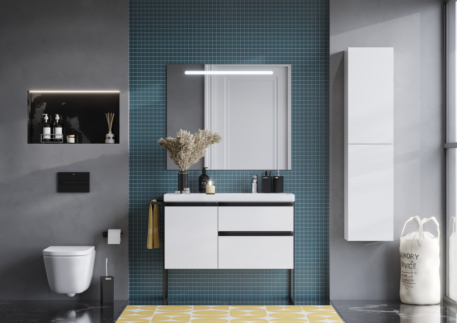 GAP Зеркало 100, с подсветкой, ROCA