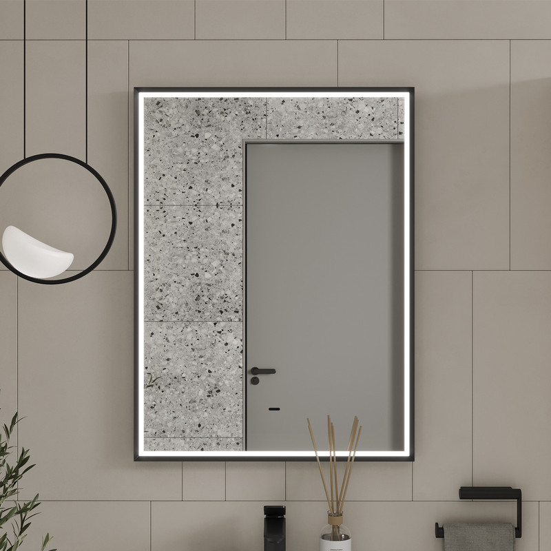 Зеркало EQUIL Lago LED 60 черный