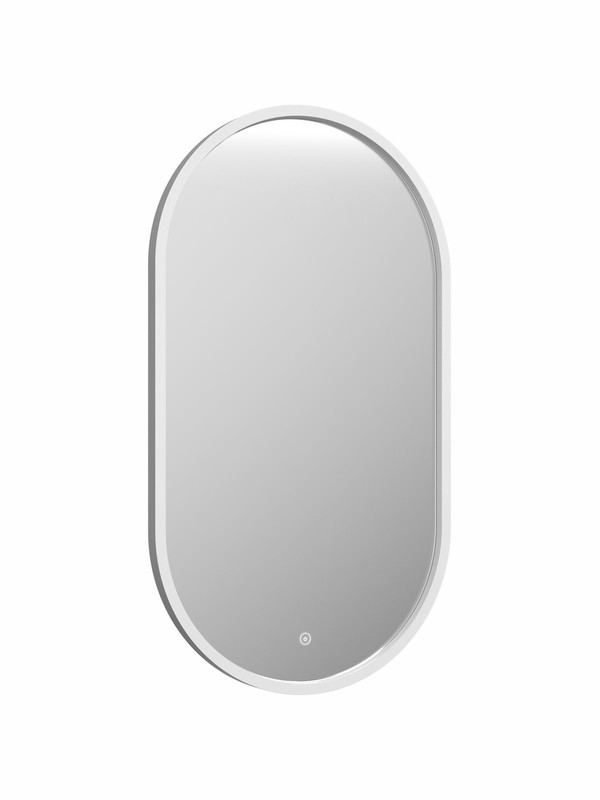 Зеркало Prime White Led 450x800 с сенсором, рама МДФ