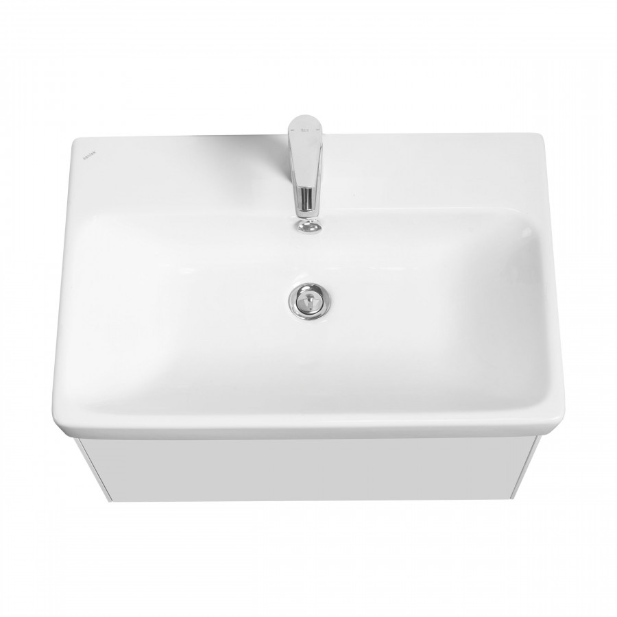 Тумба АСТИ 70, белый матовый/белый глянец  (под раковину АДРИАНА 70)