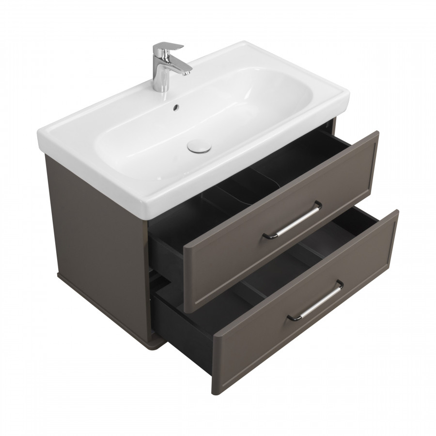 Тумба НЕО-КЛАССИКА 85, 2 ящ., мускат (под раковину НЕО КЛАССИК 85)