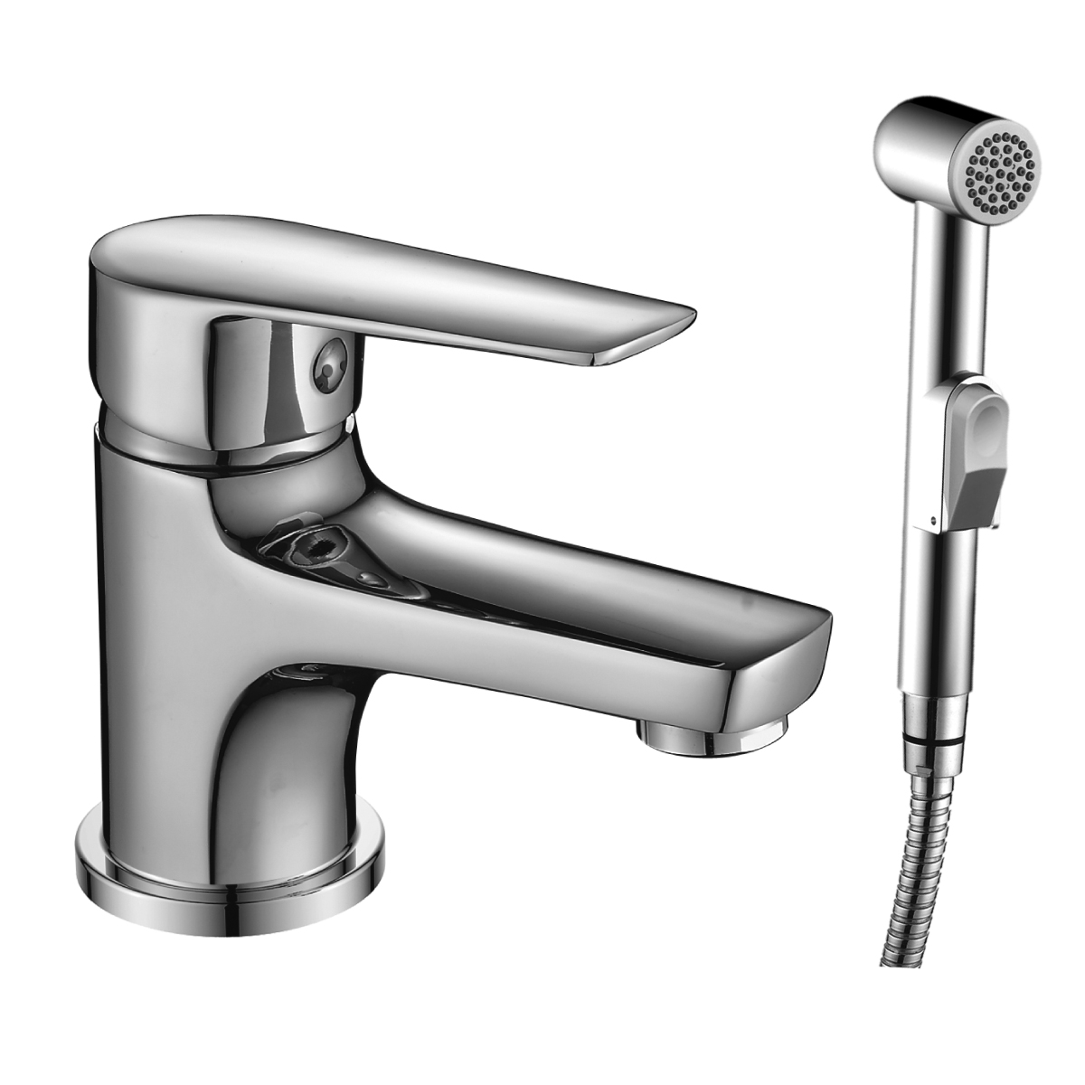 S35 Смеситель для раковины и биде, монолит.излив 38мм, р/ОД, хром, ROS,S35-15