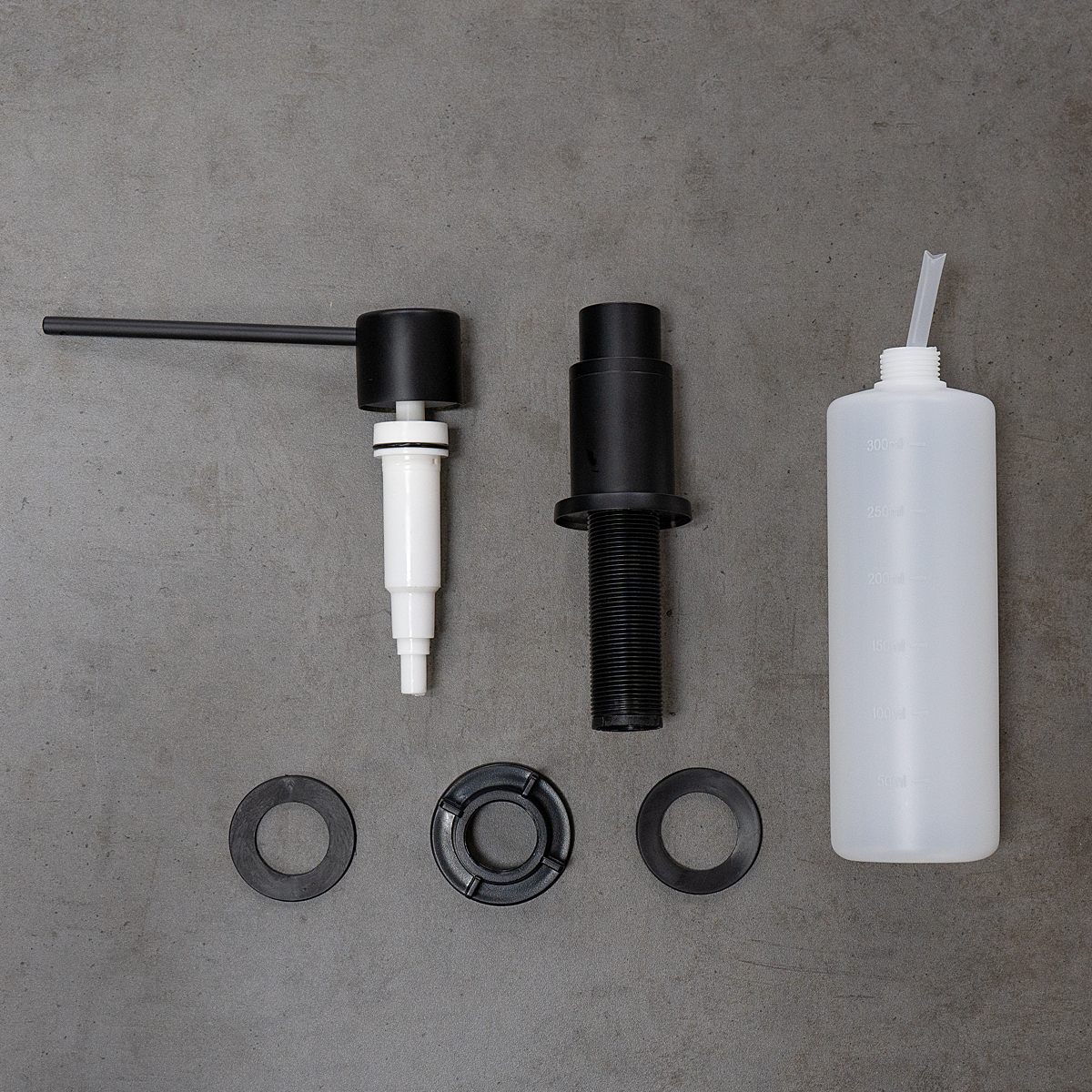 Expert Дозатор для жидких моющих средств, врезной, черный, LM, LM8203BL