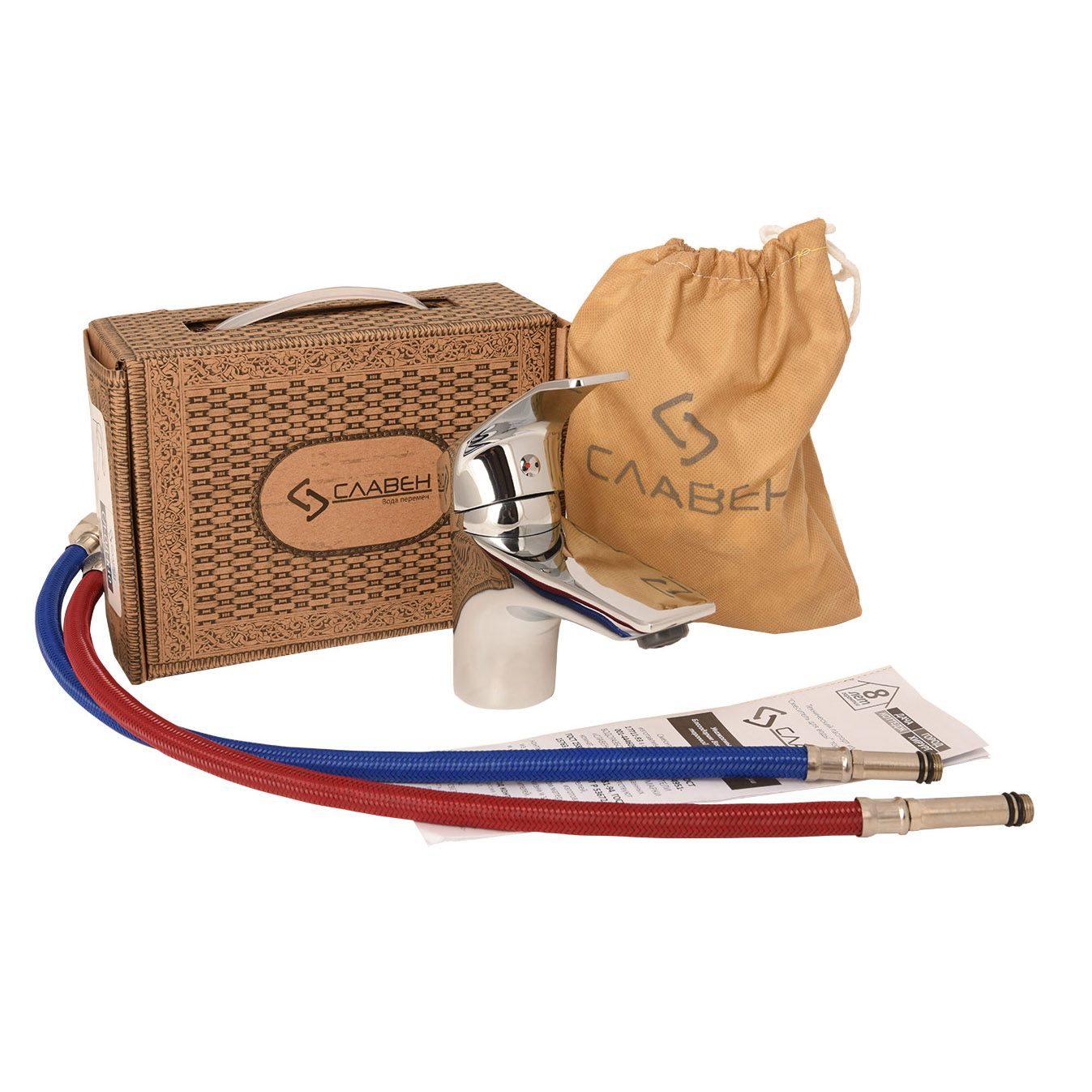 Смеситель для раковины СЛАВЕН Город СЛ-ОД-К10 хром