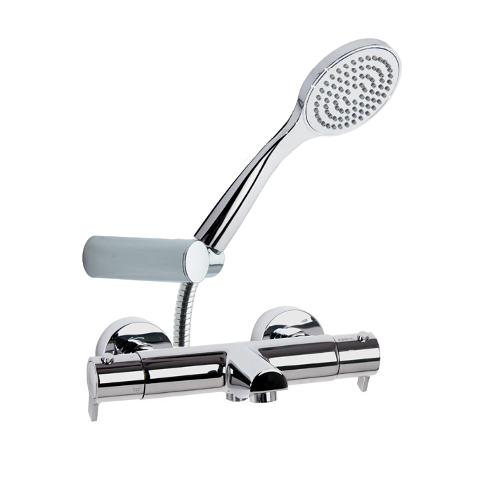 Термостатический смеситель для ванны наружнего монтажа с душевым комплектом BLAUTHERM 943801T1