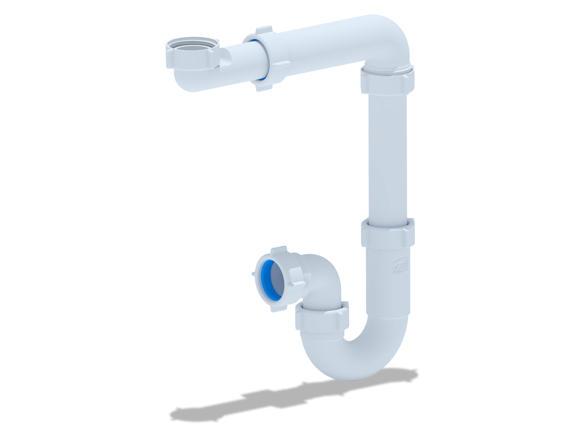 Сифон для раковины АНИ Пласт DB5020 смещенный без выпуска 1 1/4 дюйма 32