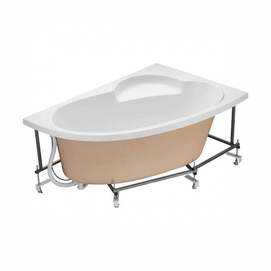 ШРИ-ЛАНКА Ванна акриловая 150х100 см., правая, без монтажного комплекта, САНТЕК