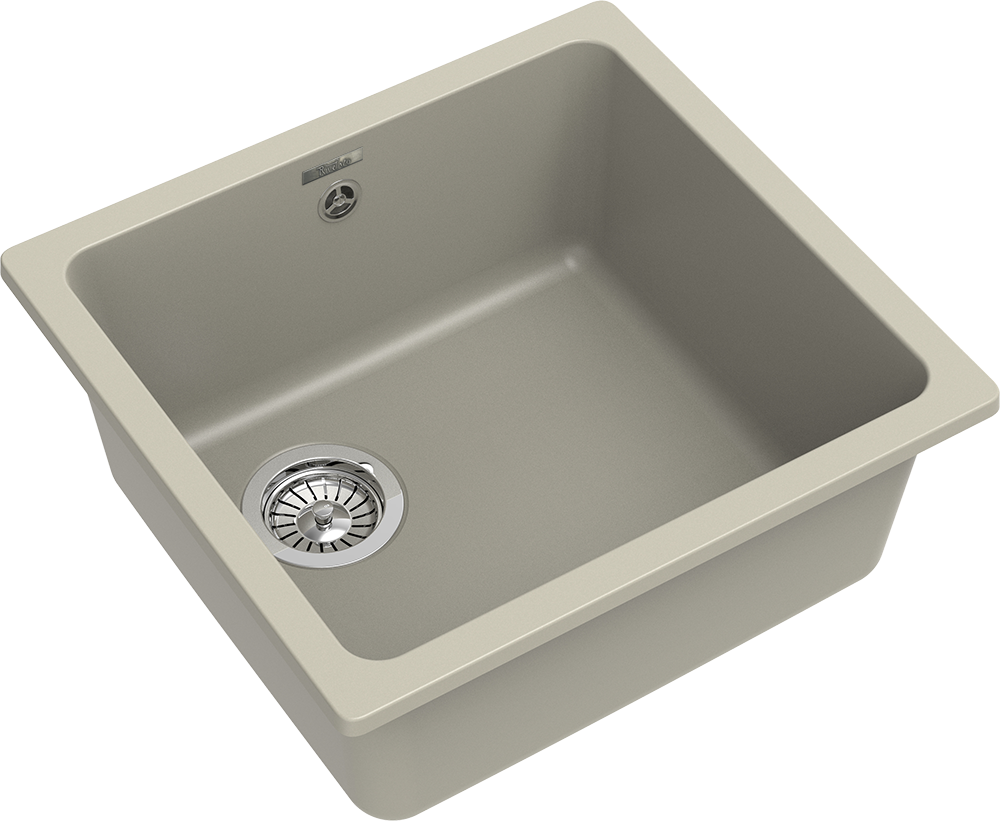 RIVELATO Мойка BERKANA 45 подст.монтаж 1-чаш 485*455 topazio арт.