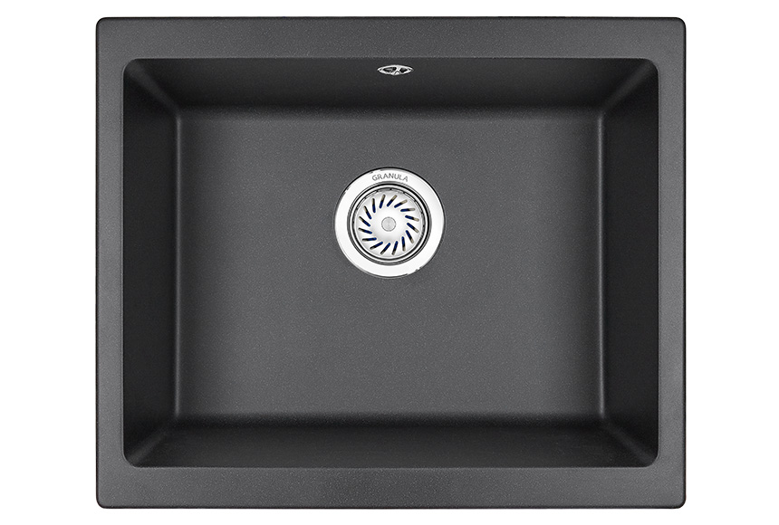 Кухонная мойка GRANULA (5551, ЧЕРНЫЙ)