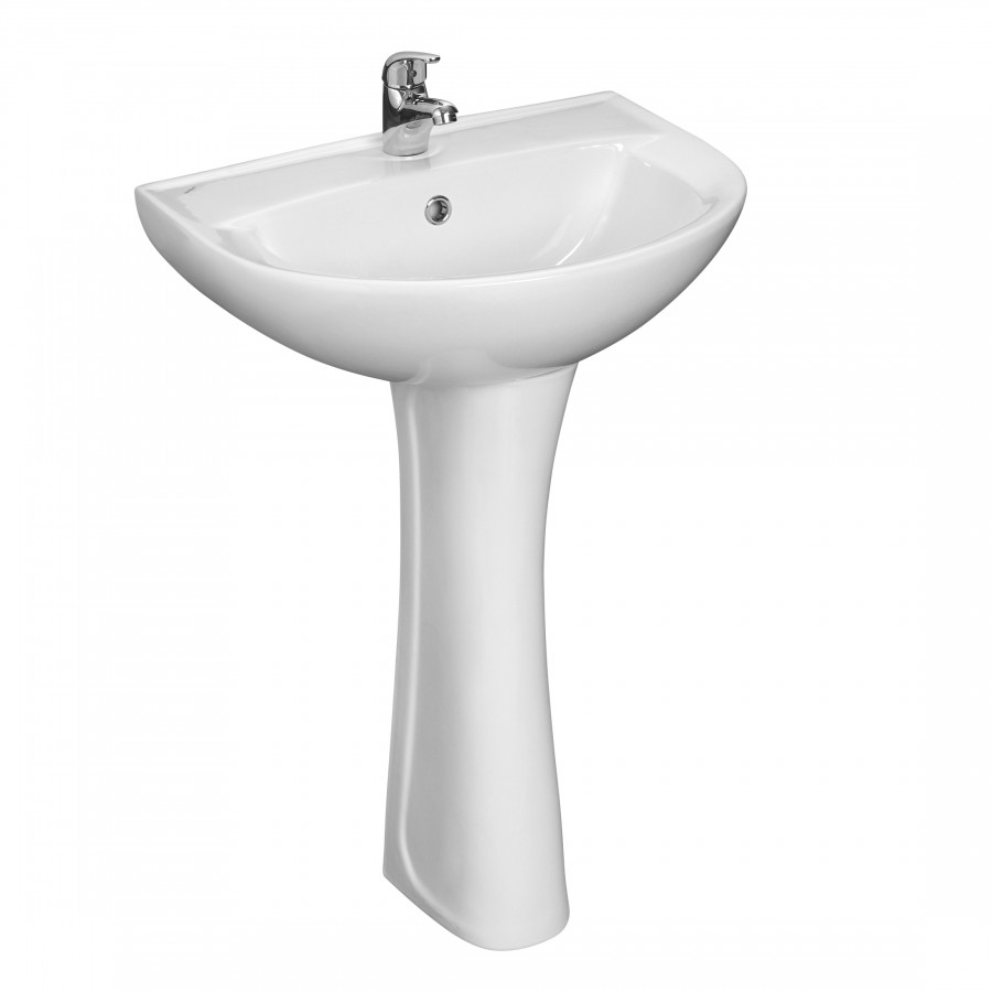 Умывальник "Виктория"56,0см. с обрамлением перелива, 1 сорт SANTERI