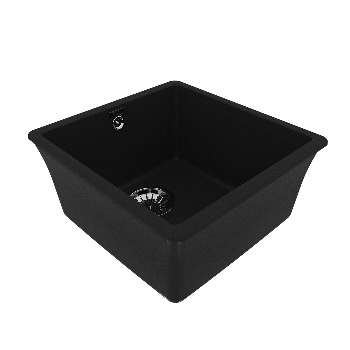 Кухонная мойка Lemark SINARA 400-U подстольного монтажа из кварцгранита, Антрацит 