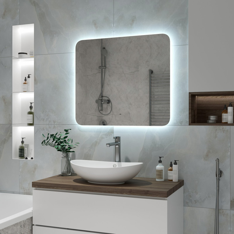 Зеркало Burzhe Led 800х700 бесконтактный сенсор