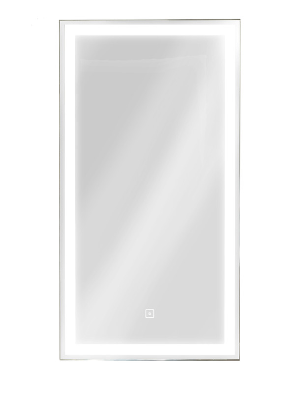 Зеркало-шкаф Mirror Box black Led 350х650 правый