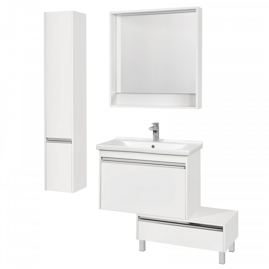 Тумба КАПРИ 80, белая (под раковину МИРАНДА 80)