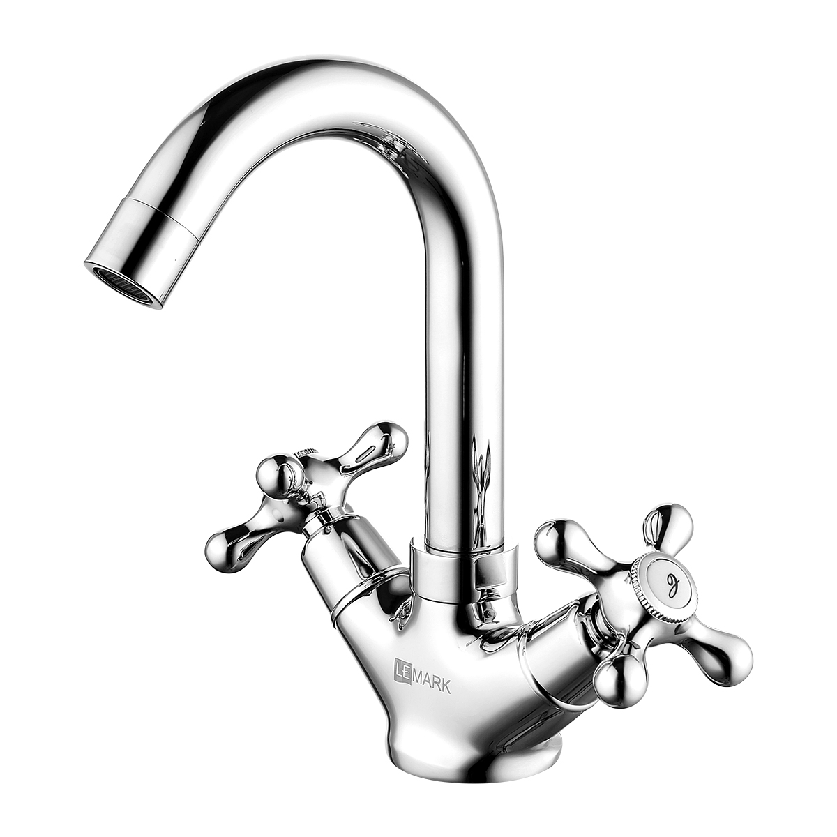 Standard Смеситель для умывальника с поворотным изливом, хром, LM, LM2107C