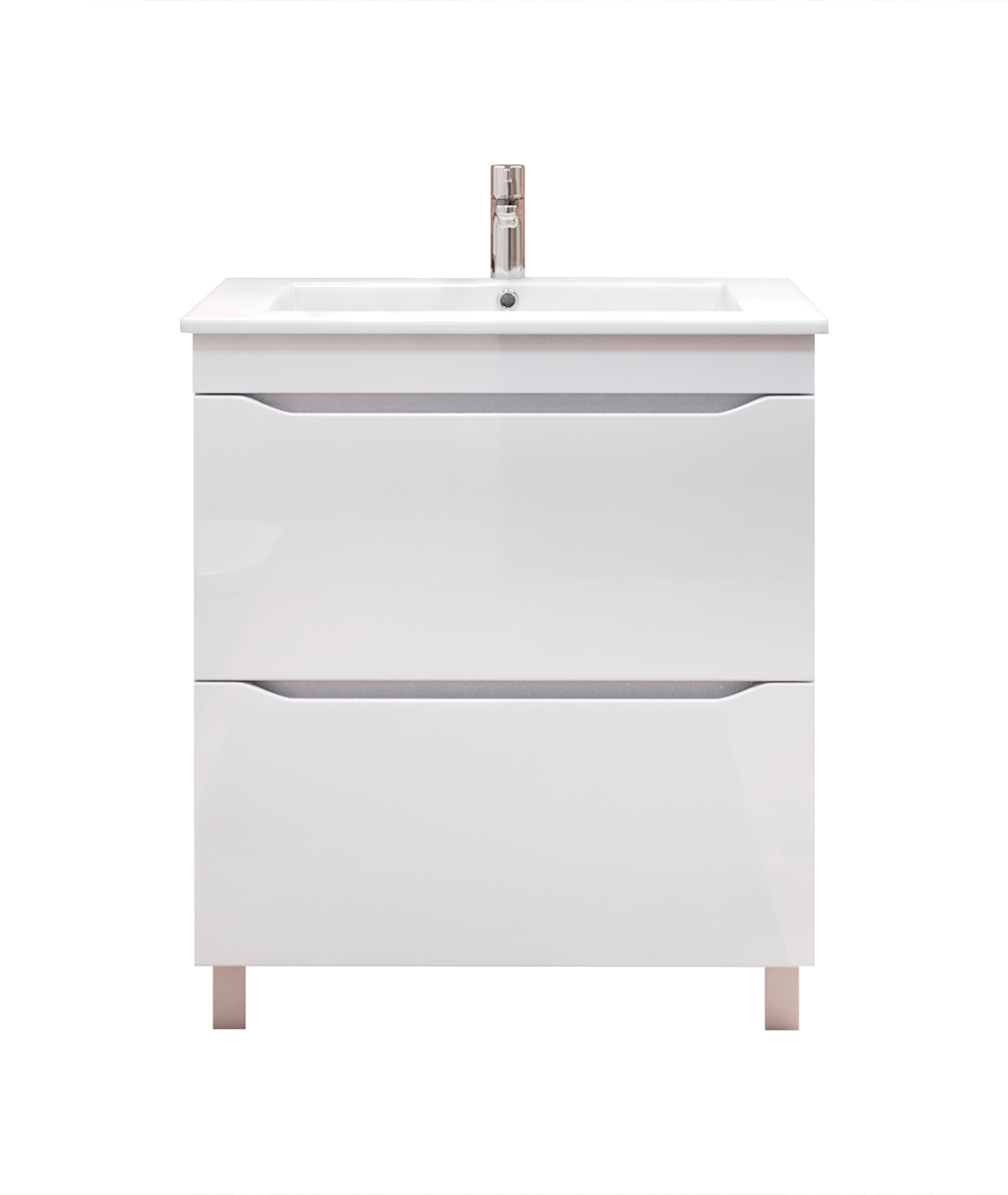 Тумба под раковину VIGO Grani 75-0-2 напольная белый (tn.GRI.OSK.75.2Y)