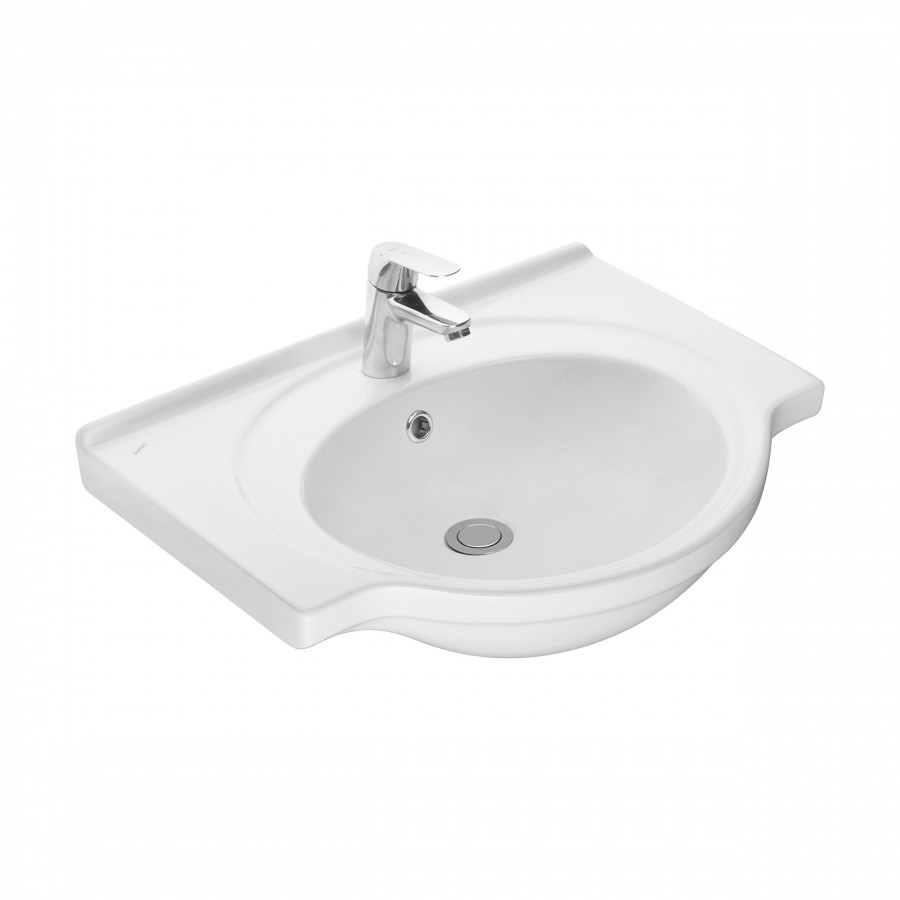 Умывальник мебельный "Сатурн" 60 см. с отв., белый. SANTERI