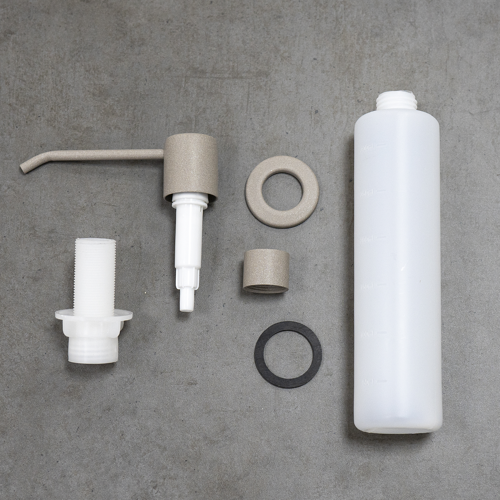 Expert Дозатор для мойки в цвет мойки и смесителя, грей, LM, LM8201PGR