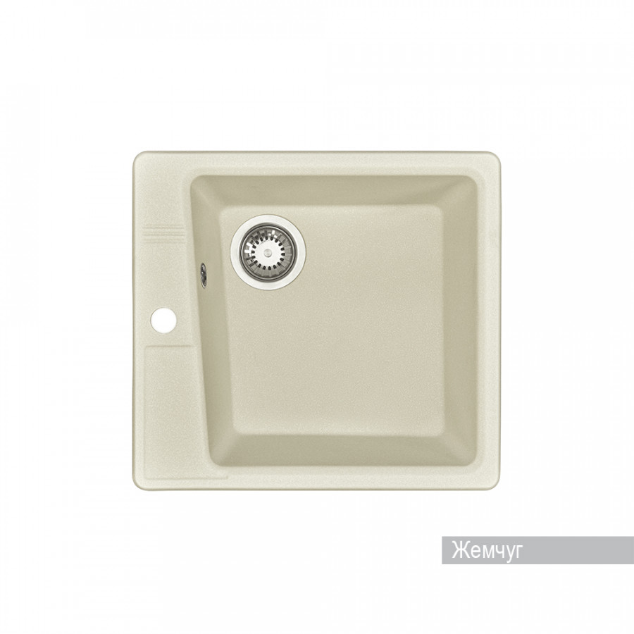 Мойка для кухни  Парма  510x470x175 мм, квадратная, жемчуг