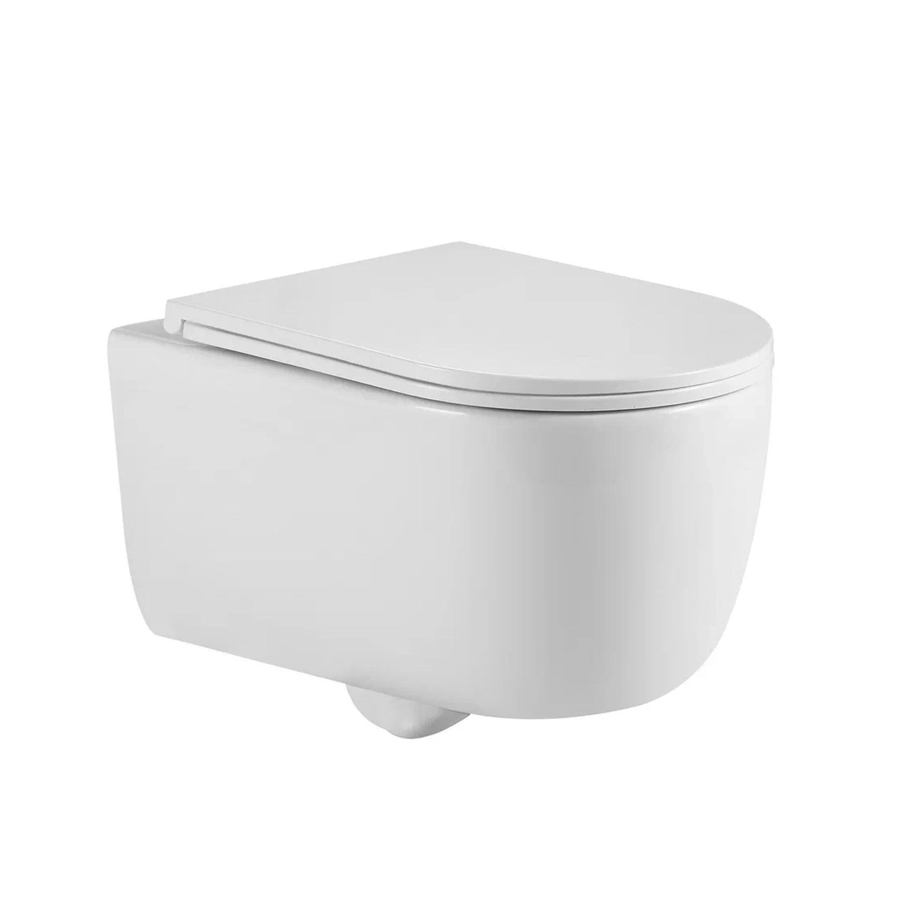 Унитаз подвесной TORNAS Rimless, сиденье дюропласт Tornas Slim SO, микролифт, быстросъем, белый, BER