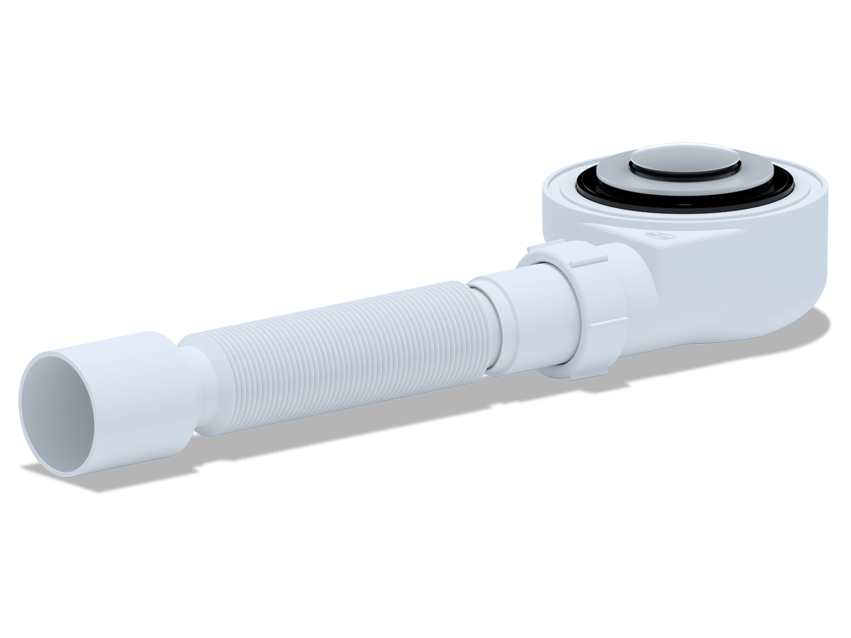 Сиф. для душ. под.1 1/2**50 h=55 mm с г/т 375 хром, клик-клак , ANI PLAST