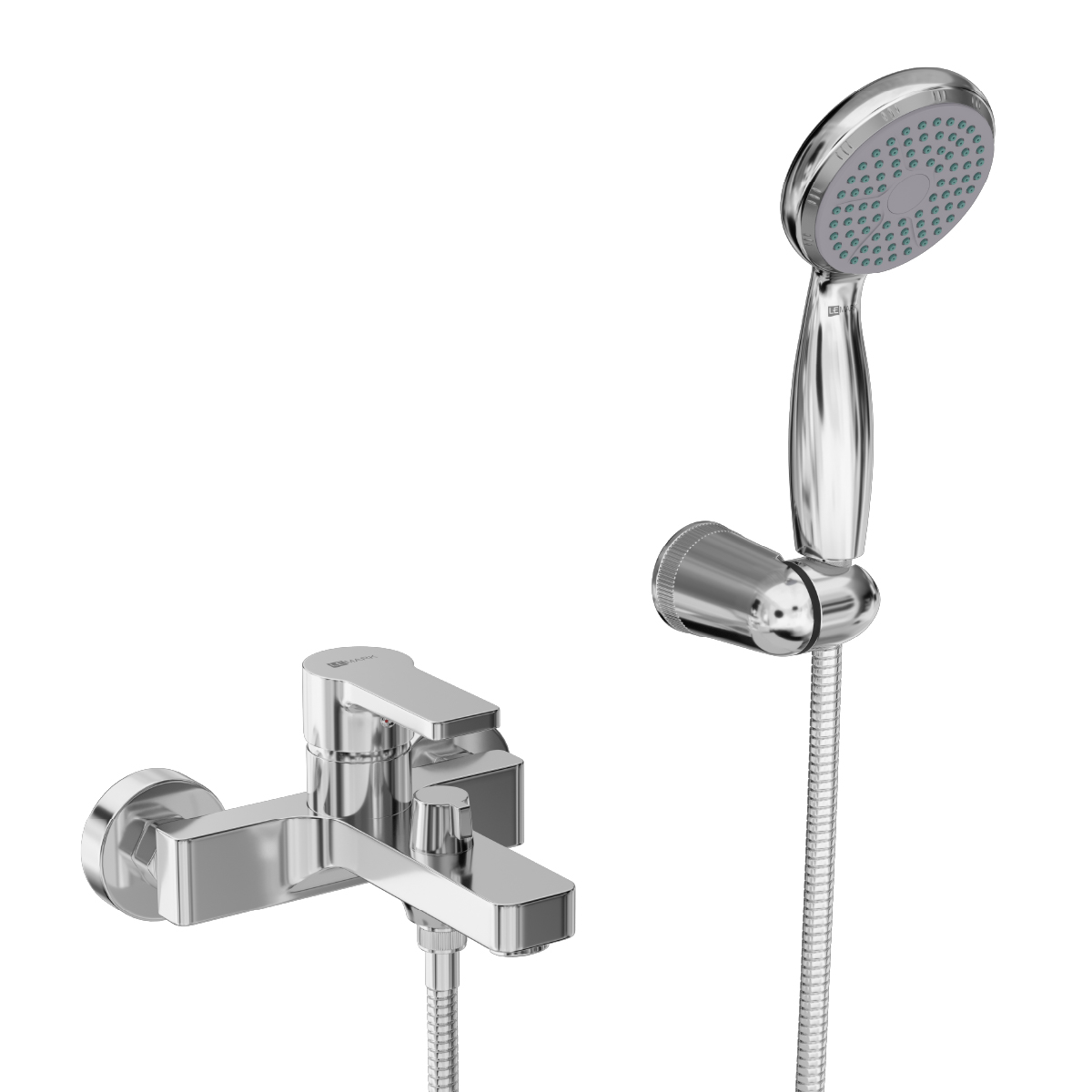 Aura Смеситель для ванны, монолит.излив 182мм лейка, р/ОД,цвет, хром, LM, LM0614C