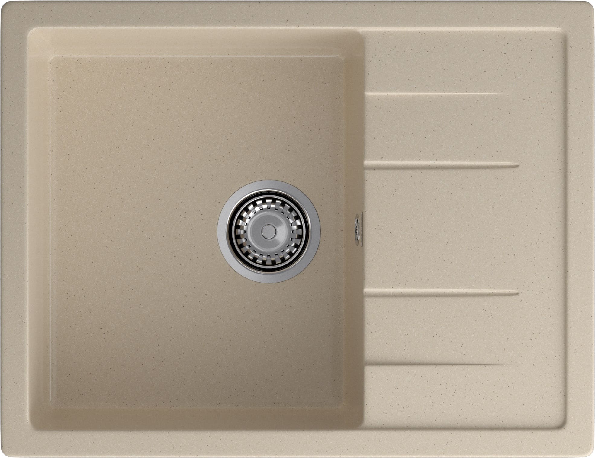 GRANFEST Мойка композит QUADRO GF-Q--650L чаша с крылом  650*500мм, кашемир