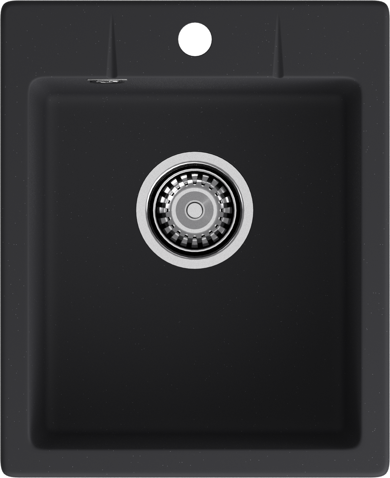 GRANFEST Мойка URBAN 240  1-чаша 400*490мм черный арт.GF-UR-
