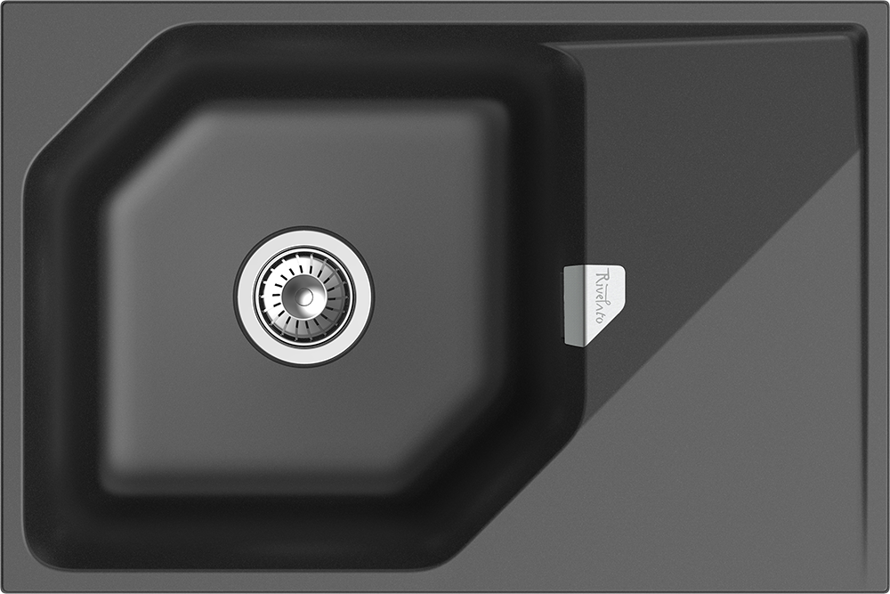 RIVELATO Мойка LOCUS 75  1-чаш 750*500 antracite арт.