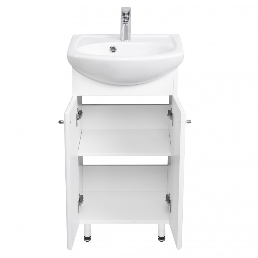 Тумба МИРА Н 45, белая (под раковину АЗОВ 45)