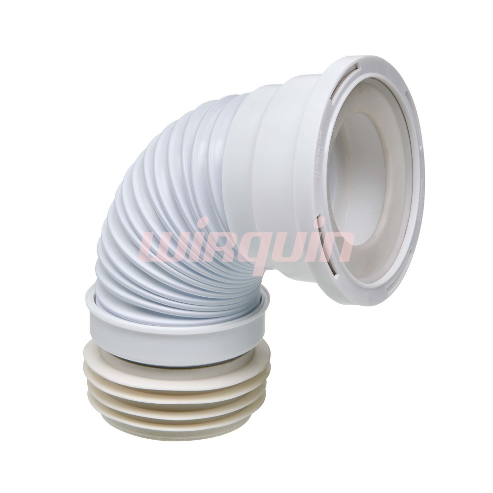 Слив для унитаза армированный L 200-350 мм., D 110 мм., VIRPLAST