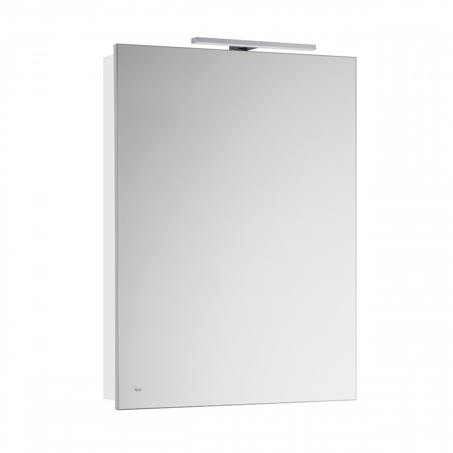 VICTORIA правый зеркальный шкаф 600, 606x141x810 мм, белый глянец 