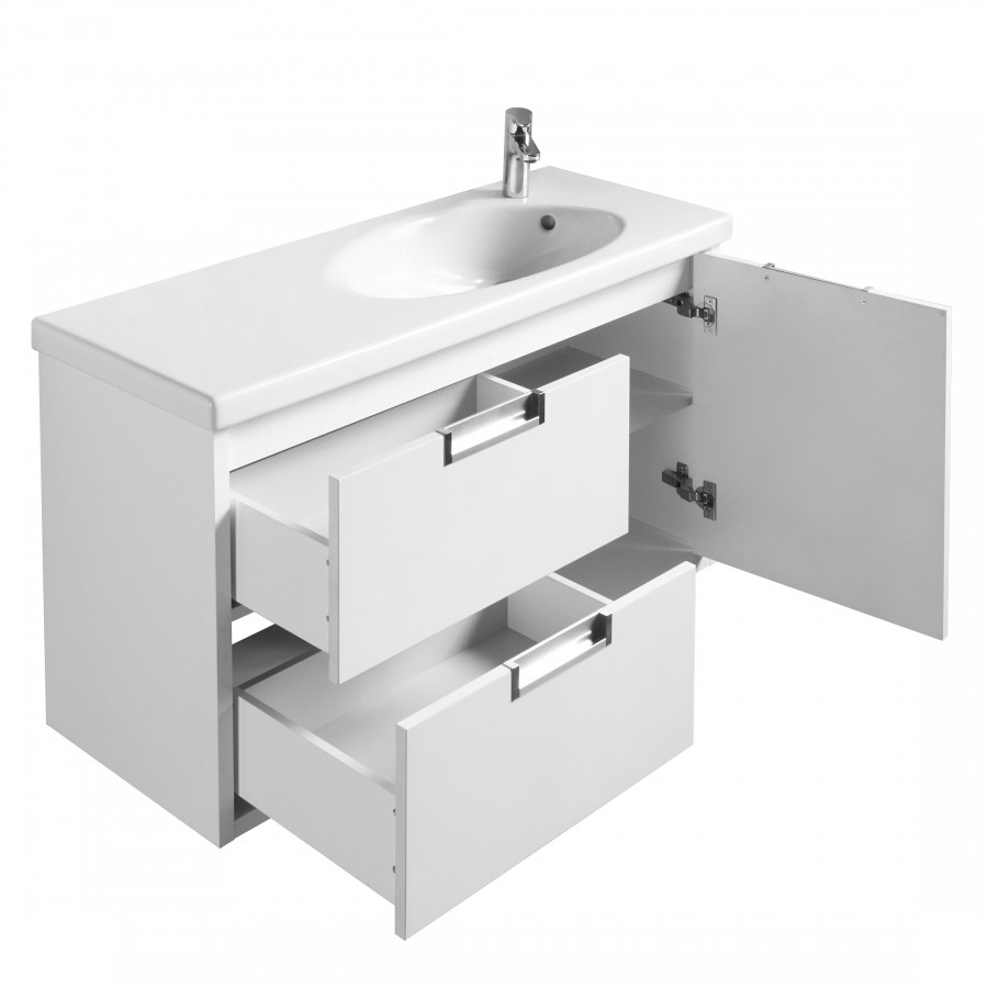 ETNA Тумба под раковину ETNA 100, белый глянец, ROCA