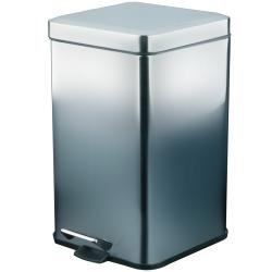 Ведро из нерж. стали 12 л. с педалью прямоугольное матовое,  09111.12.S, шт