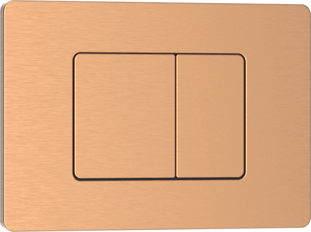 Кнопка смыва IBERICA BLANCA INOX-C нержавеющая сталь, розовое золото матовое (IB.B011.007.002)
