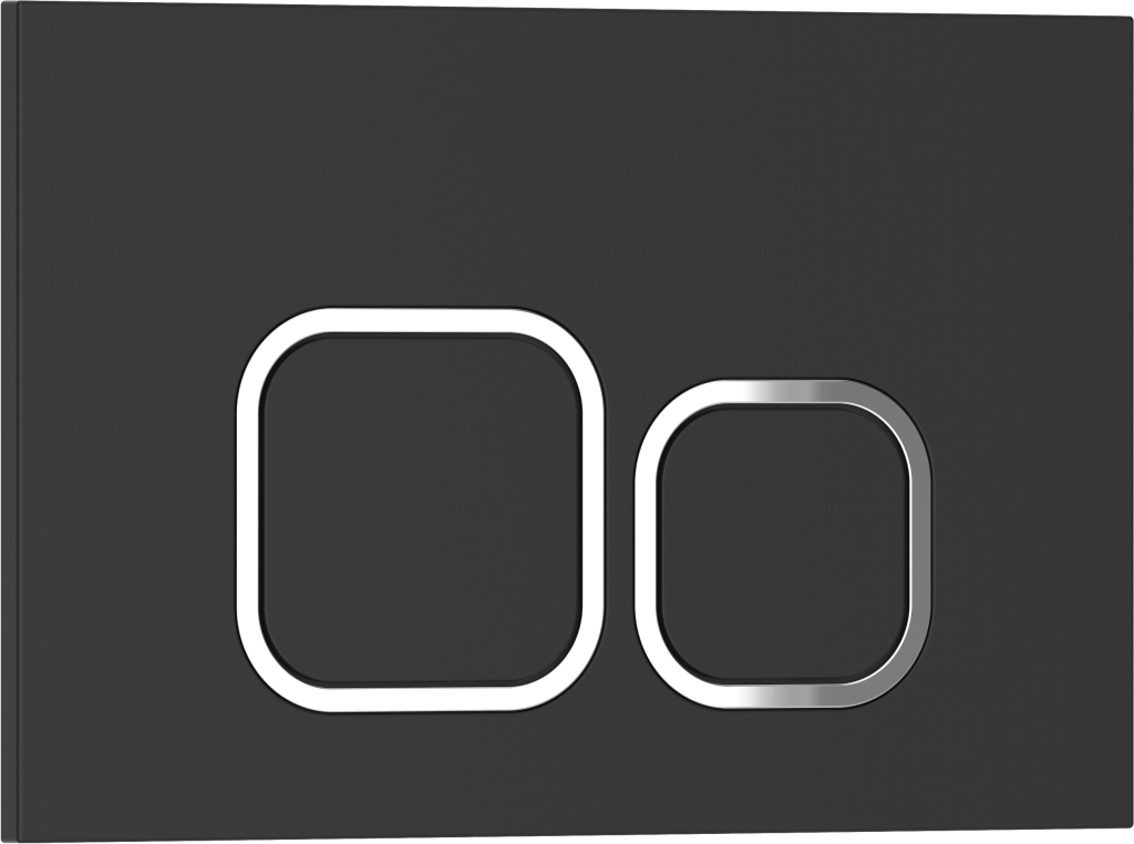 Кнопка смыва IBERICA BLANCA ESTI-Q ABS-пластик, черный матовый (IB.B083.002.000)