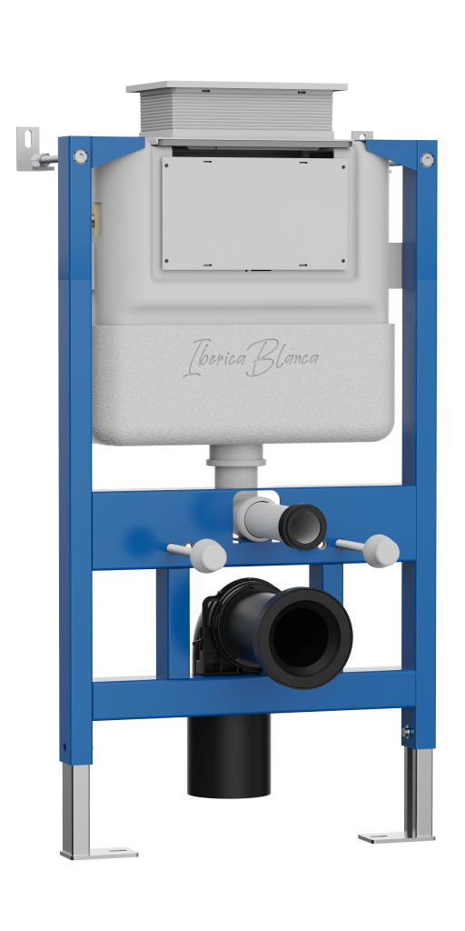 Инсталляция для подвесного унитаза IBERICA BLANCA SILENCIO PNEUMATICO CORTO с пневматическим управлением (IB.800APC)