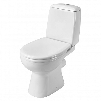ЦЕЗАРЬ Унитаз-компакт, 2-режимная арматура (Oliveira), сиденье дюропласт Soft-close, САНТЕК