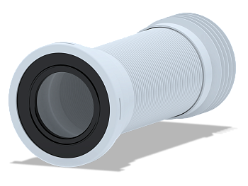 Удлинитель гибкий для унитаза с металлической спиралью D 110мм., ANI PLAST