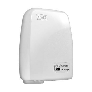 Электросушитель для рук PUFF-120 малошумный, белый 1,2 кВт (1401.334)
