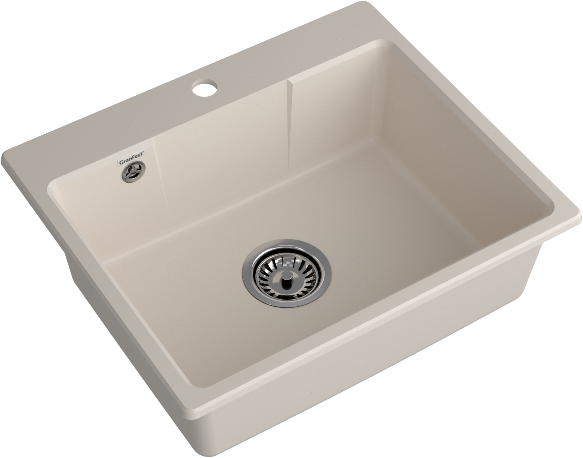 GRANFEST Мойка URBAN 658  1-чаша 580*490мм белый арт.GF-UR-