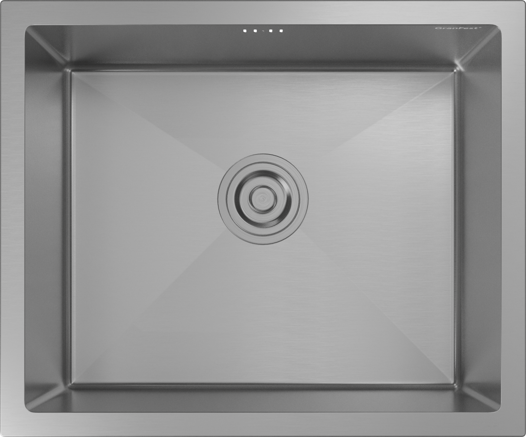 GranFest METAL (5344) Мойка нерж.1 чаша 530*440*215 мм 
