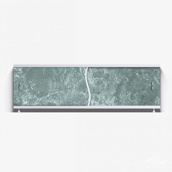 ПРЕМЬЕР Экран для ванны 150 см, полистирол,(темно-зеленый мрамор-008), ALAVANN